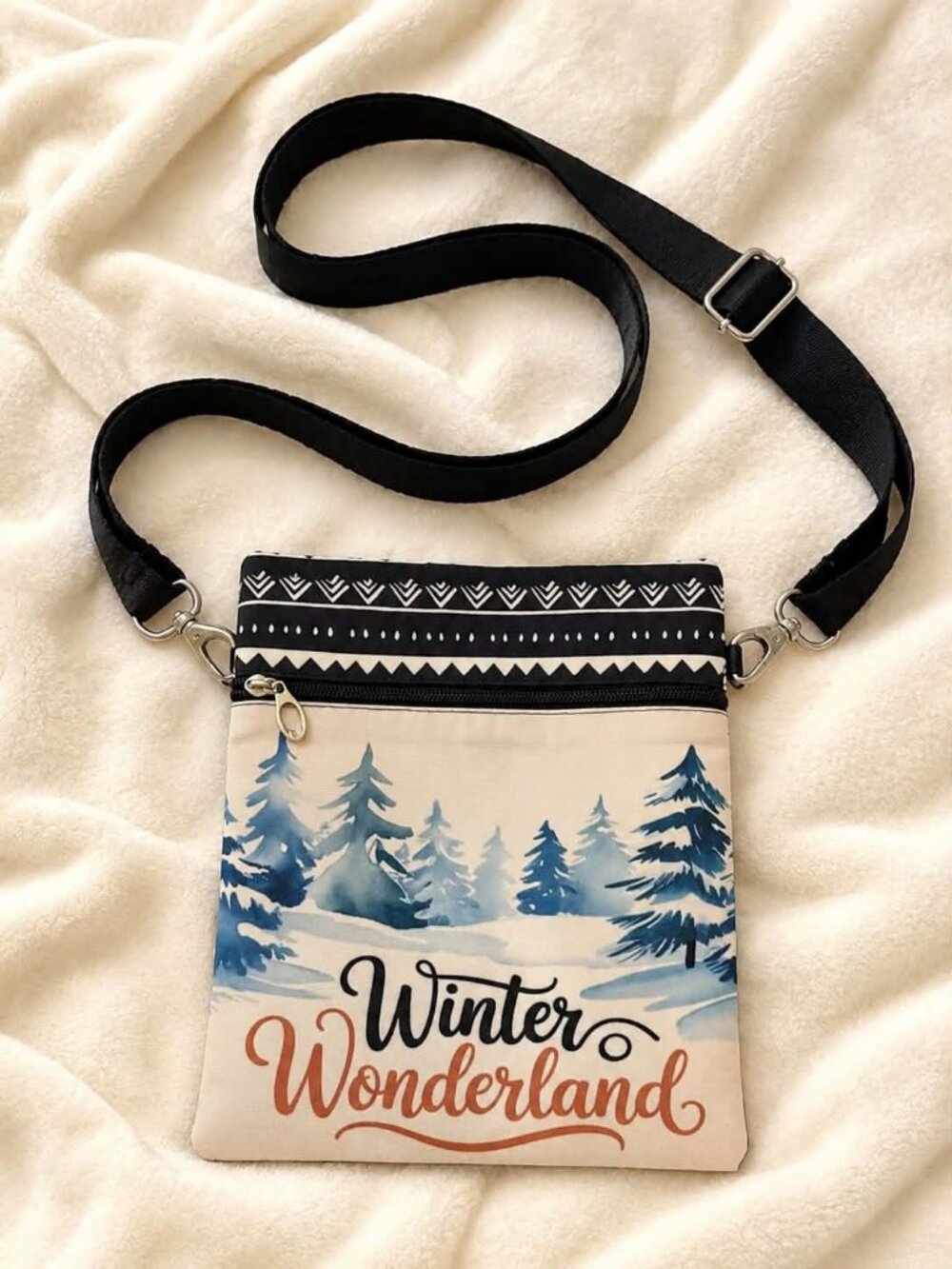 Winter Wonderland crossbody phone bag